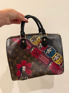 Rare Authentic Louis Vuitton Kabuki Speedy 30 Monogram Canvas Limited Edition